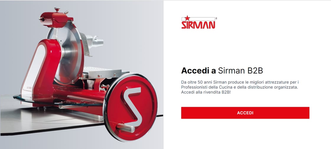 sirman b2b homepage